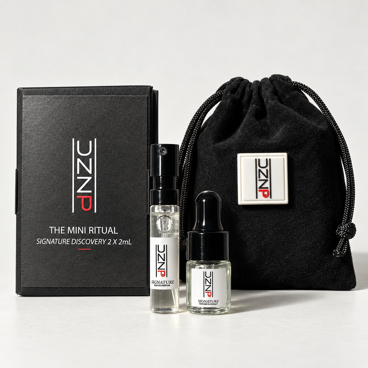 UNZP SIGNATURE Mini Ritual Set - 2 mL Eau de Parfum + 2 mL Perfume Oil Extract